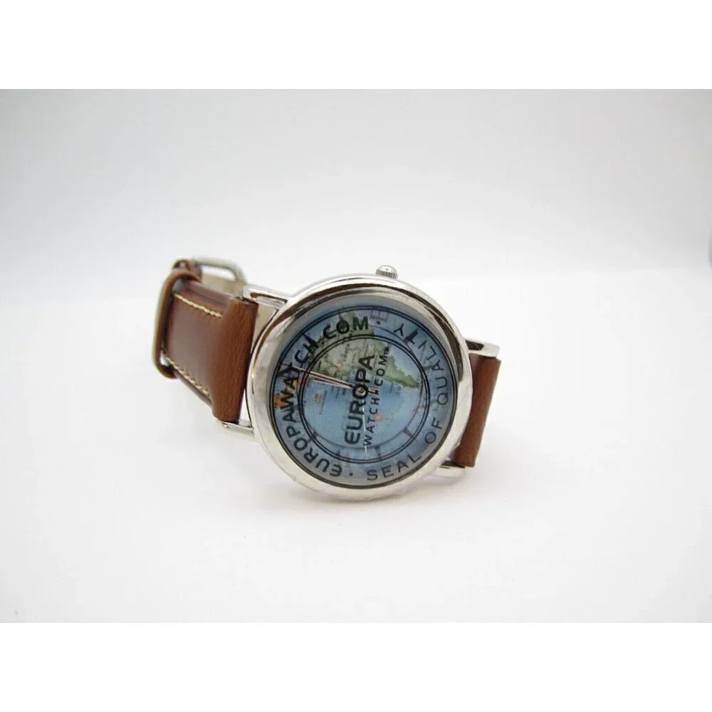 Women Europa Holland America Quartz WR Analog Dial Causal Round Watch (G235)